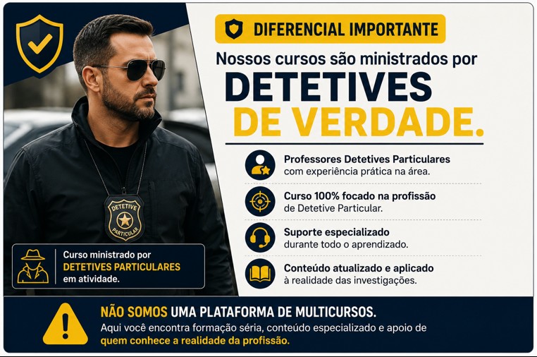 Professor do Curso de Detetive Particular Professor do Curso de Detetive Particular